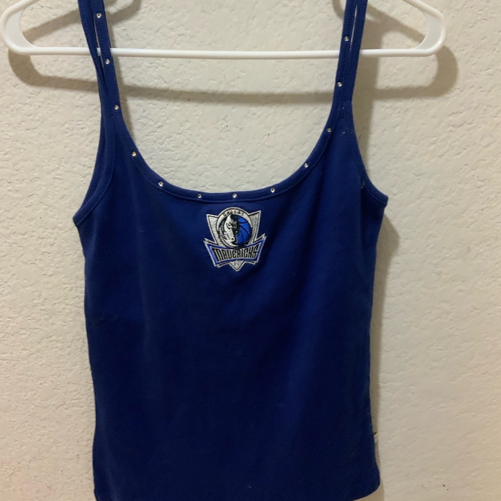 NWT Dallas Mavericks Mavs NBA  Blue Tank Top Shirt Womens - Picture 7 of 7